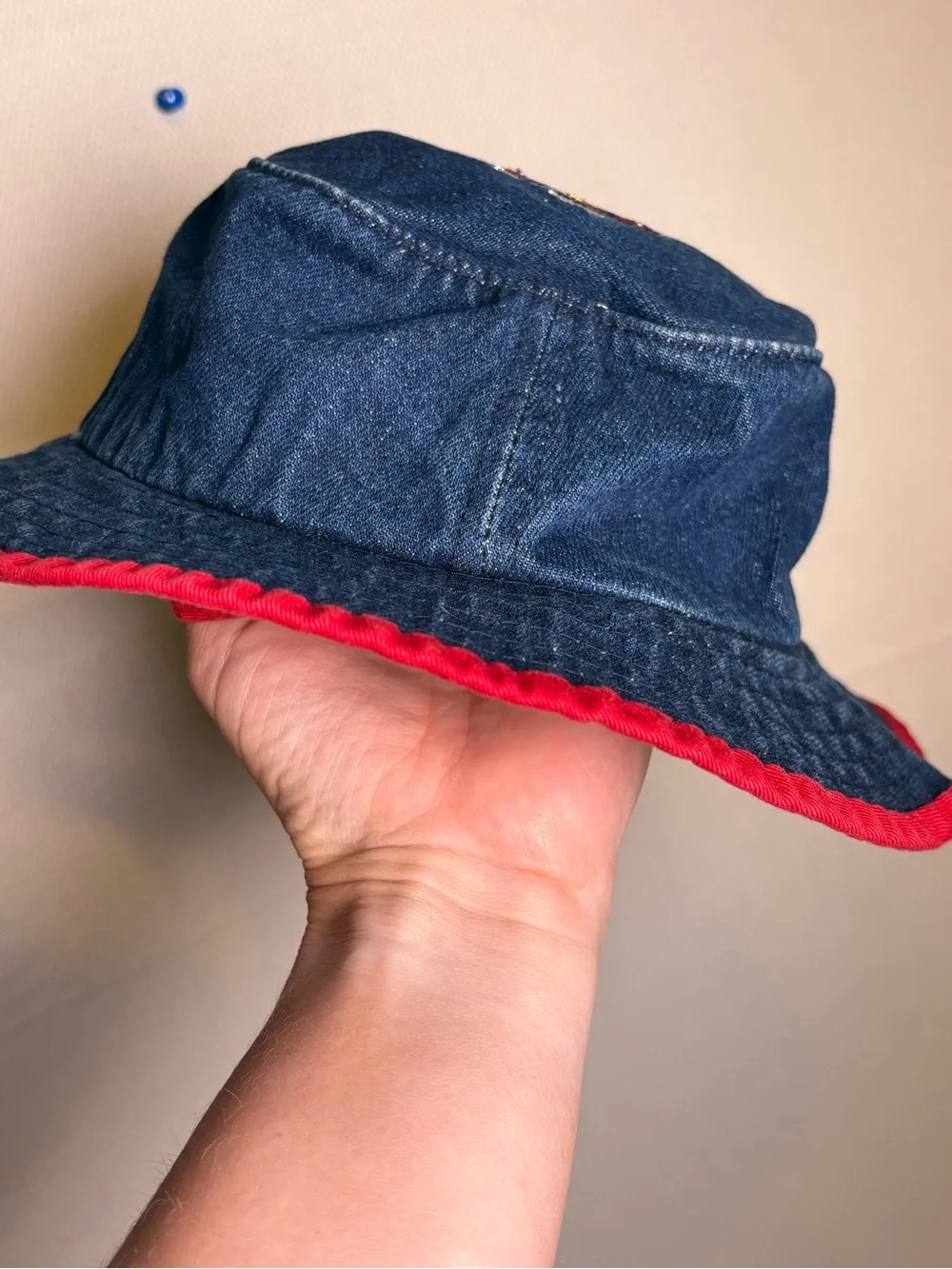 Vintage 90s St. Louis Cardinals Infant Denim Bucket Hat Annco MLB
